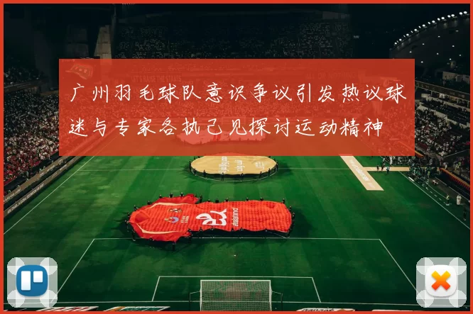 广州羽毛球队意识争议引发热议球迷与专家各执己见探讨运动精神