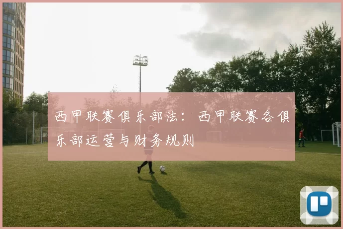西甲联赛俱乐部法：西甲联赛各俱乐部运营与财务规则